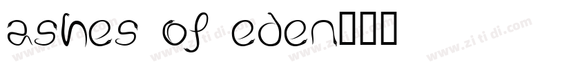 Ashes Of Eden字体转换